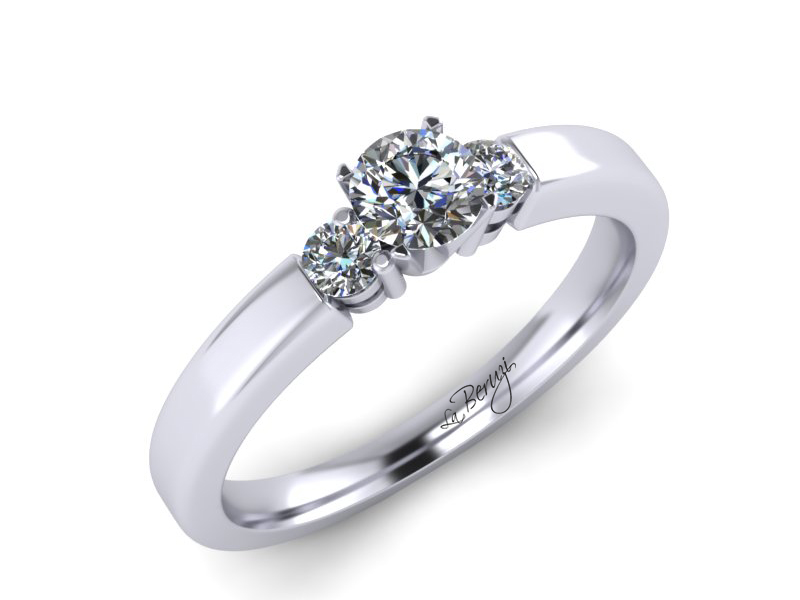 Inel de logodna aur alb 14K cu diamante de 0,23 ct- MDA037 V2