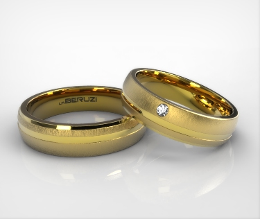Verighete din aur galben de 14k SS 025