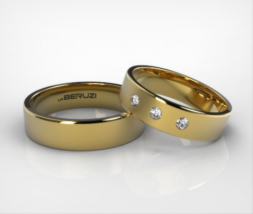 Verighete din aur galben de 14k SS 057