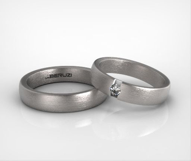 Verighete din aur alb de 14k SS 079