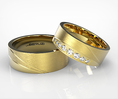 Verighete din aur galben de 14k SS 052v