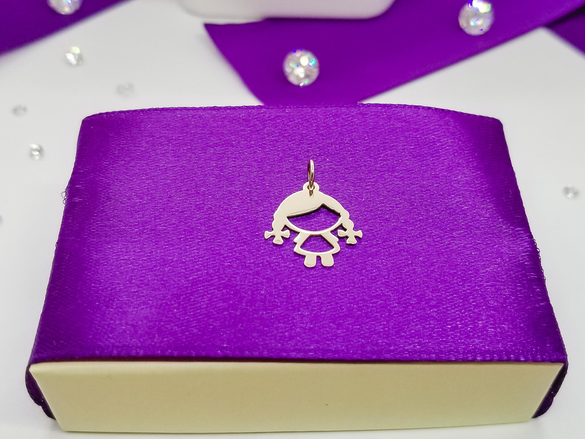 MEDALION FETITA DIN AUR 14K FATI 111